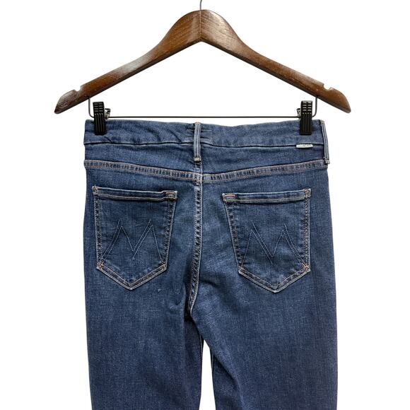 MOTHER The Looker Ankle Fray Mid Rise Skinny Jeans in 'Girl Crush' size 26 - Picture 3 of 9